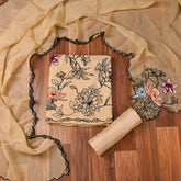 Organza Skin Unstitched Suit